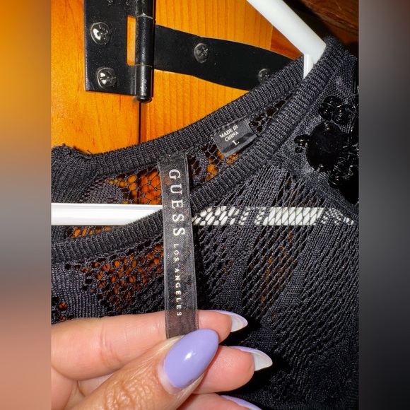 Guess Black Lace Mini Dress - Picture 9 of 10